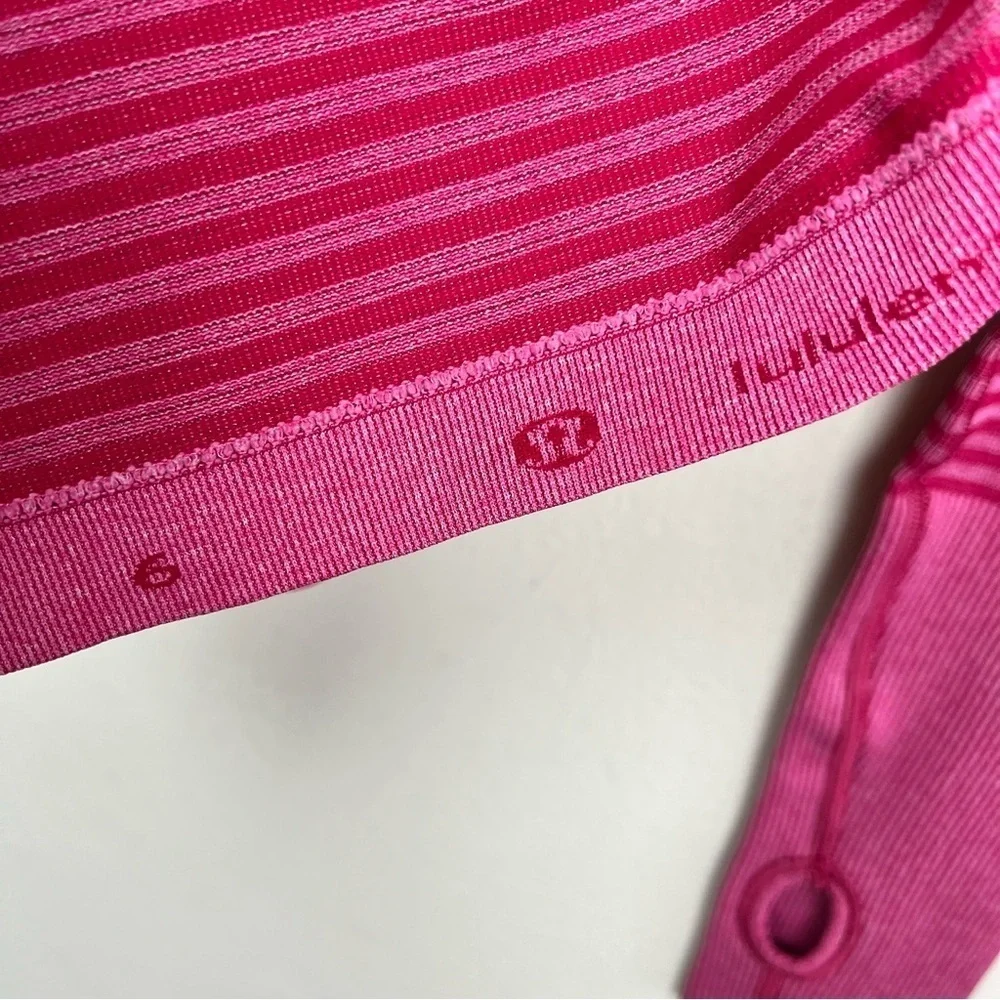 Lululemon Swiftly Tech Long Sleeve Crew Heathered Berry Rumble 6